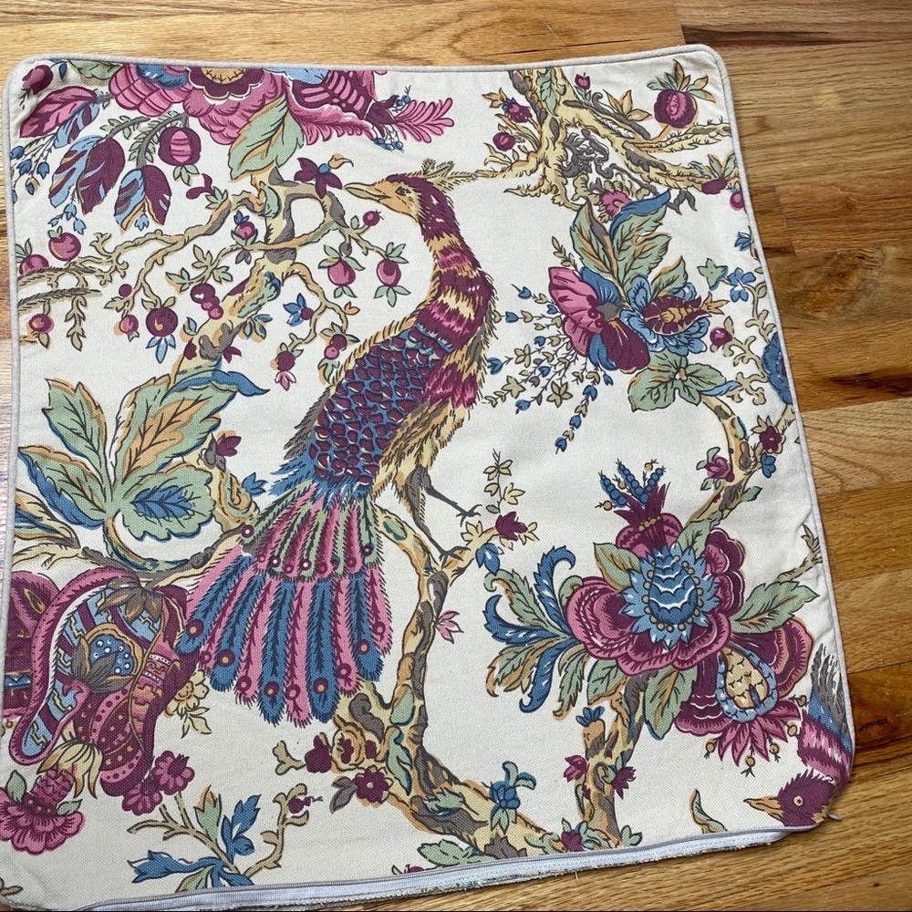 ❌SOLD❌Pottery Barn bird peacock pillow covers - Picture 5 of 13